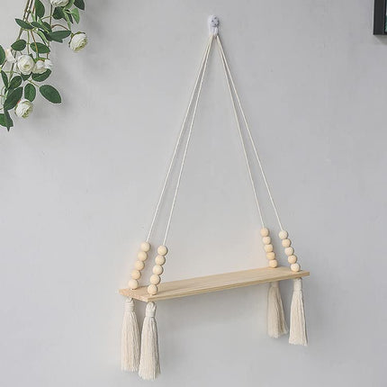 APRIL HOME Floating Shelves for Wall, Wooden Shelves Set of 2 Rustic, Wall Decor, Storage Shelf for Living-Room, Bathroom, Kitchen, Apartment,Display Shelving for Hanging Plants