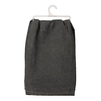 Primitives by Kathy 31469 Black Cotton Dish Towel, Tea, Mama Needs Some Wine