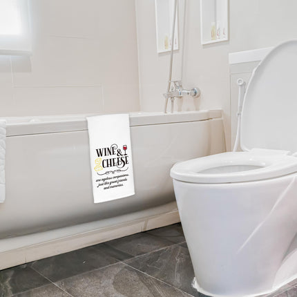 CIOJUNE Wine Kitchen Towels, Wine Gifts for Lovers Women, Bar Towels for Home Bar Kitchen, 16x24 Inch