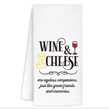 CIOJUNE Wine Kitchen Towels, Wine Gifts for Lovers Women, Bar Towels for Home Bar Kitchen, 16x24 Inch