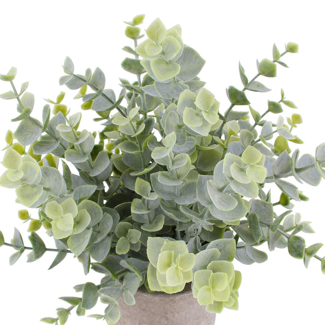 OUTLEE 3 Pack Mini Artificial Potted Plants Faux Eucalyptus Plants Boxwood Rosemary Greenery in Pots Small Houseplants for Home Decor Office Desk Shower Room Decoration