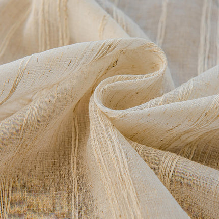 Deeprove Boho Textured Valance Tier, Neutral Bohemian Farmhouse Chic Kitchen Closet Textured Burlap with Tassels, Window Treatment Small Linen Stripe Curtain Wall Decor, 1 Panel 59" W x 24" L